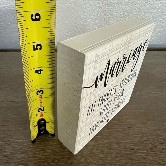Funny Marriage Weirdo Altar’d State Wood Decor Sign - Picture 2 of 3